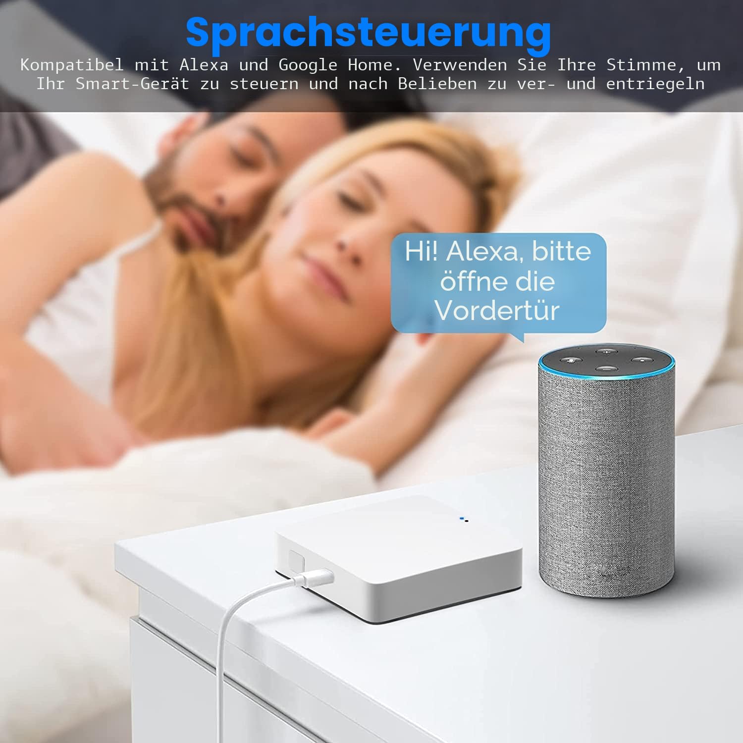 Smart Multi-Modus-Gateway: ZigBee 3.0 & Bluetooth & Mesh-Hub, App-Fernbedienung, intelligente drahtlose Smart-Home-Gateway-Sprachsteuerung über Alexa/Google Home (unterstützt NUR Tuya Smart-Geräte)