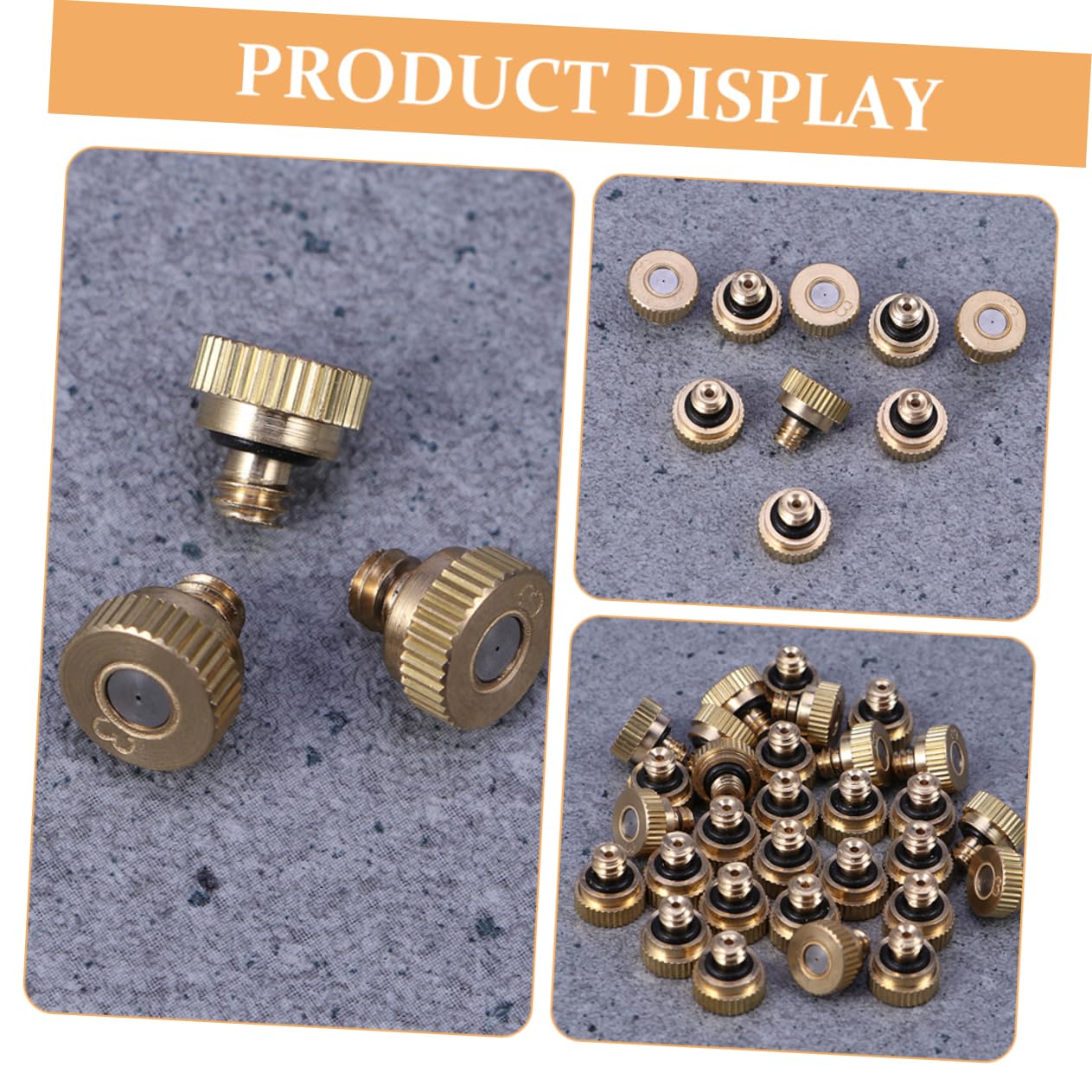 Toddmomy 50pièces Buse Brumisation Métallique Atomiseur Pour Arrosage Buse De Pulvérisation Acier Pour Jardin Et Irrigation
