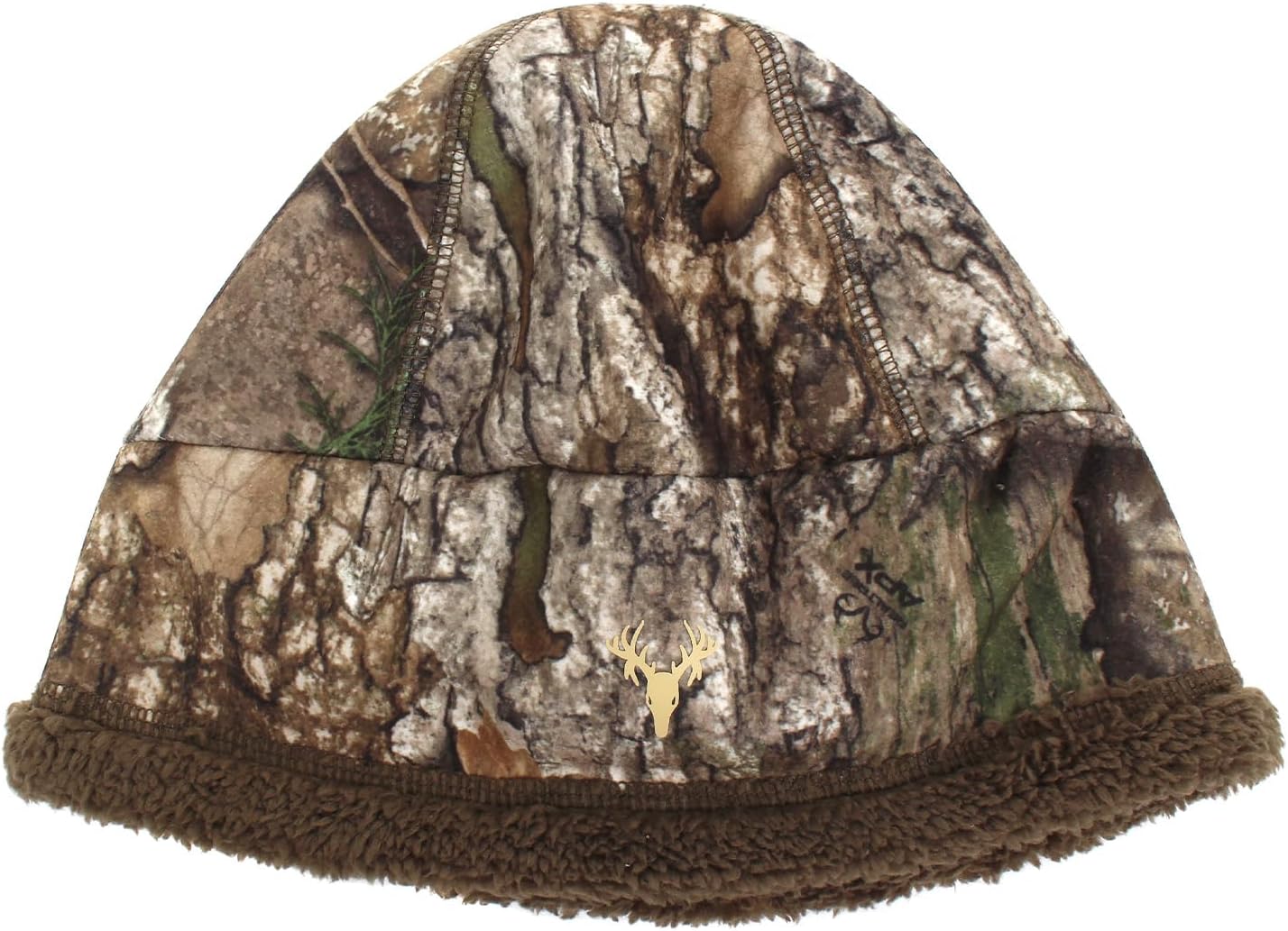 HOT SHOT Men’s Camo Twister Stormproof/Windproof Sherpa Lined Beanie – Realtree Outdoor Hunting Camouflage