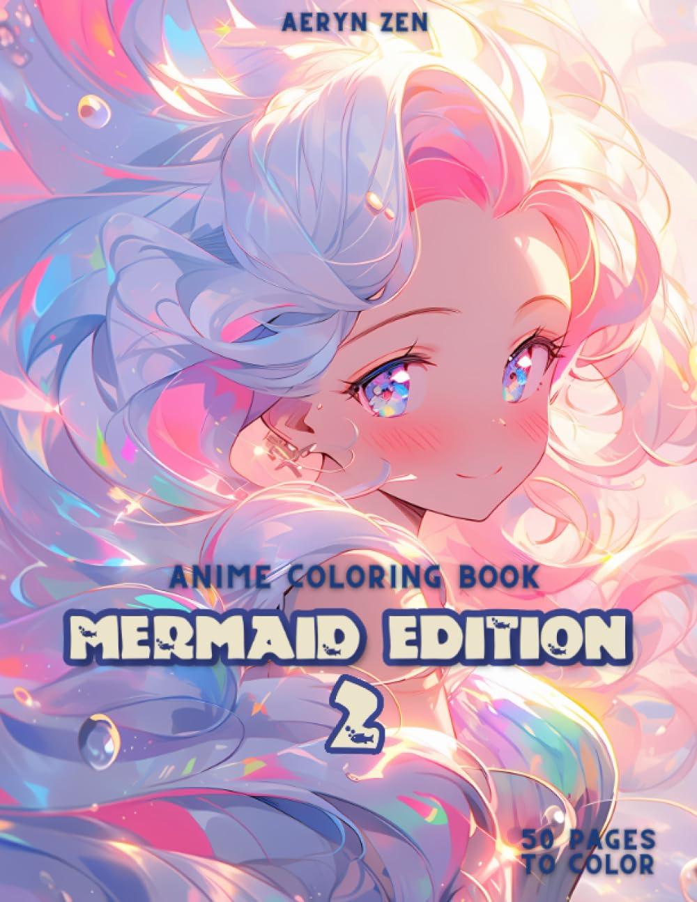 Amazon.com: Anime Coloring Book: Mermaid Edition 2: Relaxing Anime ...
