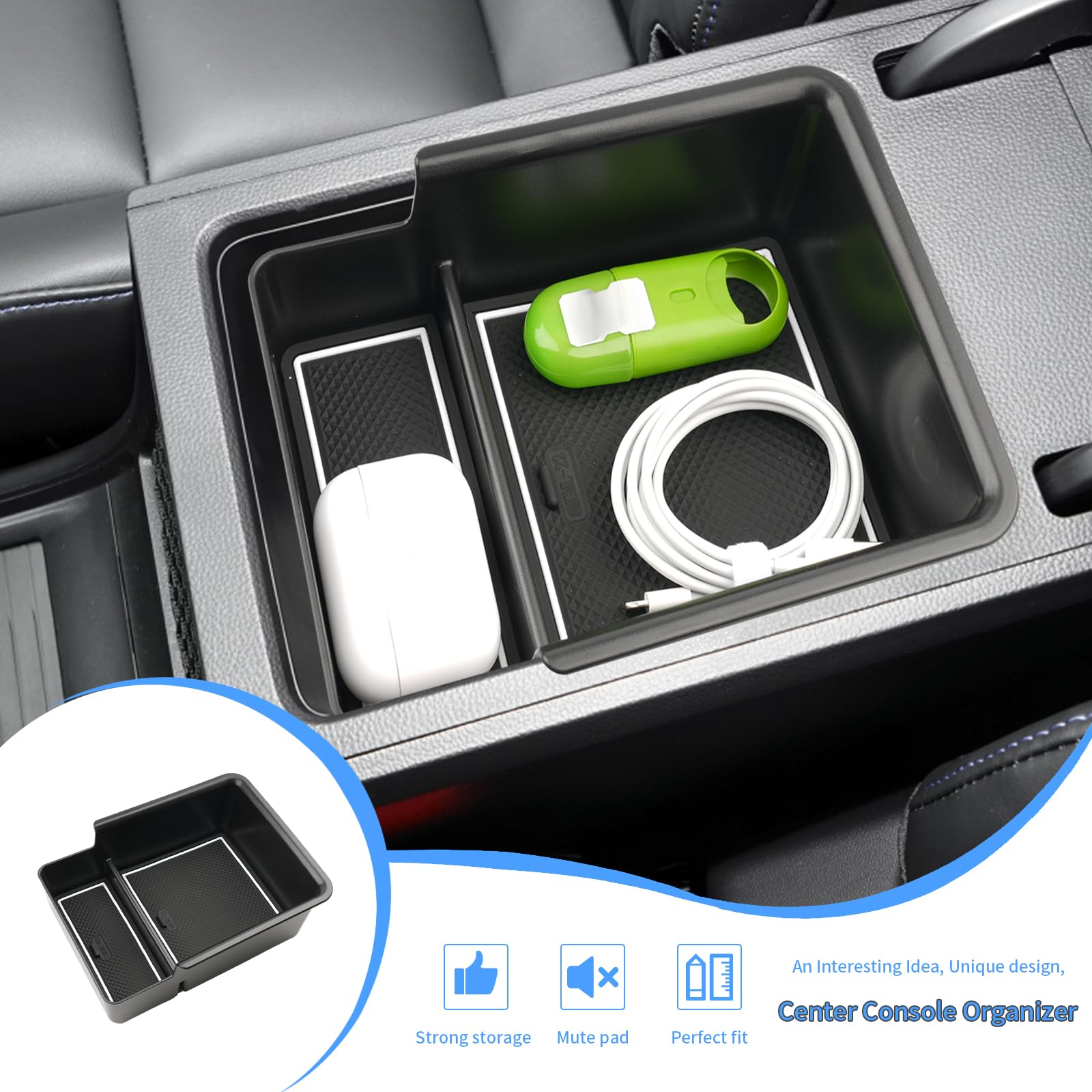 Tappetini Gomma Per MG4 EV 2022-2023: Set Antiscivolo Per Porta E Console Centrale - Rosso - 3