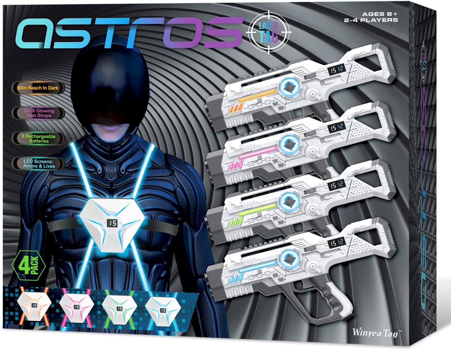 Laser Tag Rechargeable, Lazer Tag Guns for Kids Gifts for Teens & Adults, Family Games and Teenage Group Activity Outdoor Cool Toy, Ages for 8 9 10 11 12+ Years Old Boys & Girls