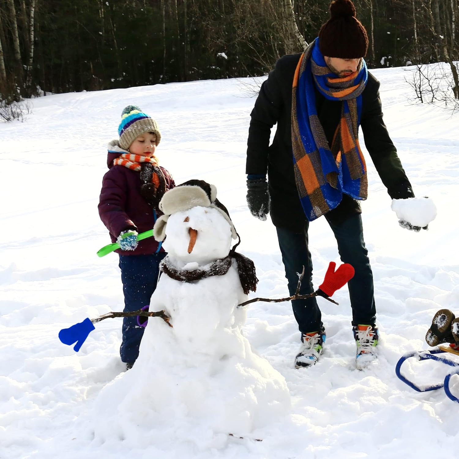 MENOLY 6 Pairs Toddler Mittens Magic Stretch Mittens Winter Warm Kids Knit Gloves for Little Girls Boys - Image 5