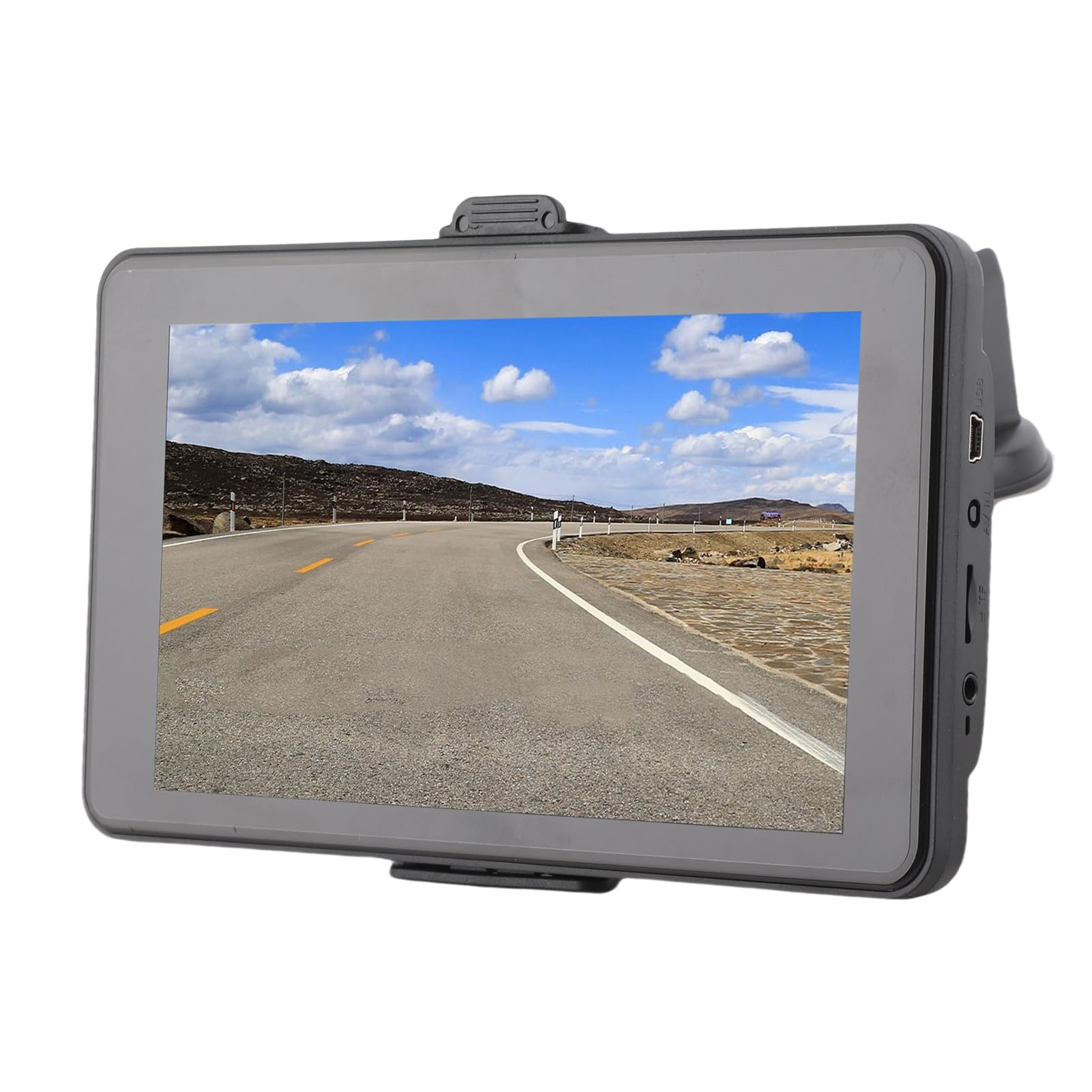 Qqmora Navigazione GPS Touchscreen, con Guida Vocale, di Navigazione GPS Portatile 256 MB e 8 GB per Auto, Autobus, Camion, Ricerca Codice Postale MP4, ASF, WMV, AVI