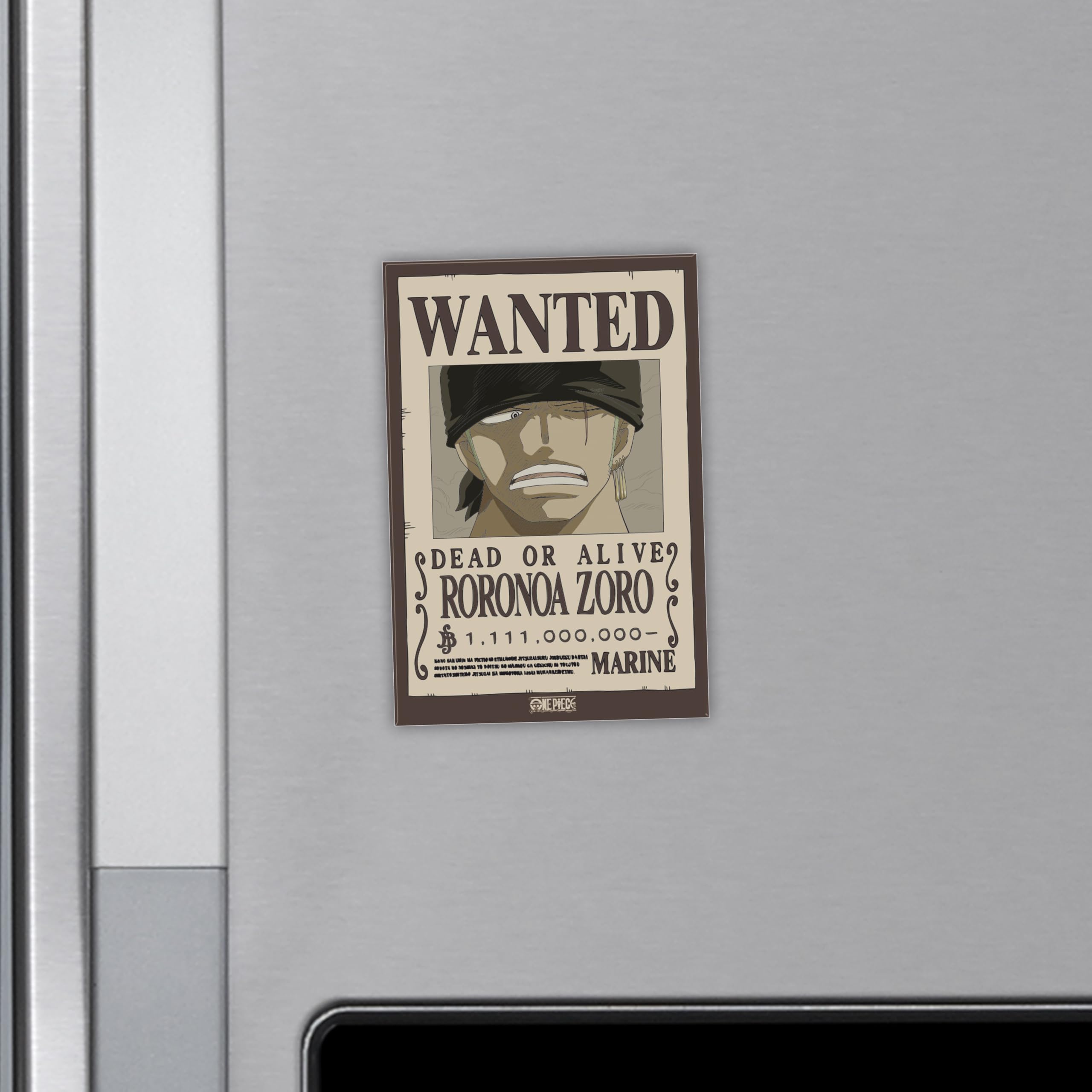 Amazon.com: ABYstyle One Piece Wanted Poster Magnet Roronoa Zoro