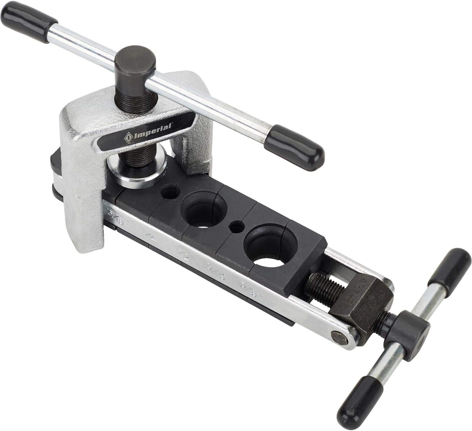 Speedway Motors Deluxe 37 Degree AN Line Flaring Tool - Hardened Steel - Smooth Flares - Slip-On Yoke - Self-Gauging - Made in the USA - Perfect for Brake & Fuel Lines
