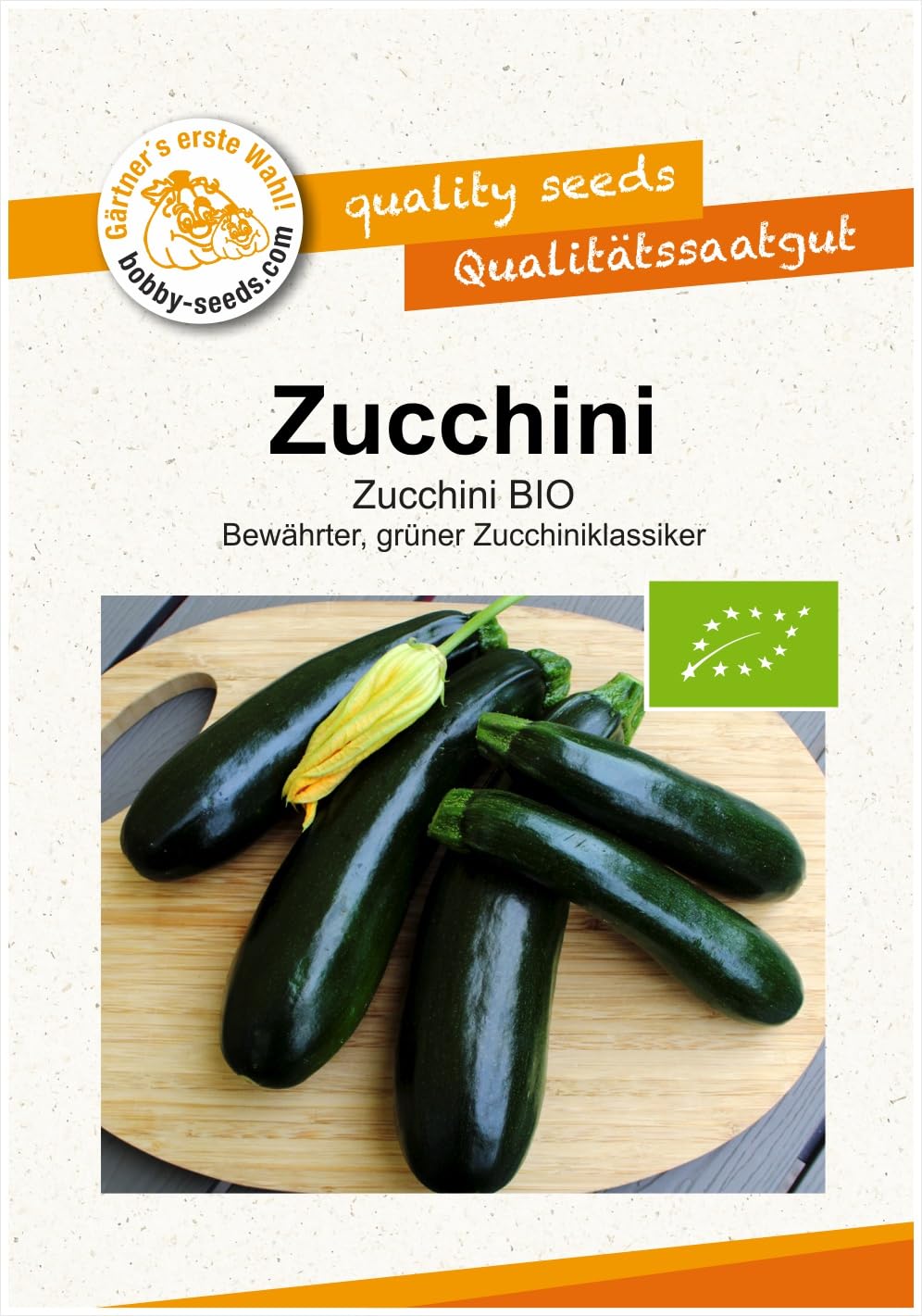 Safari F1 Zucchinisamen Von Bobby-Seeds – Portion Mit 10 Korn, Gestreifte Grüne Zucchini
