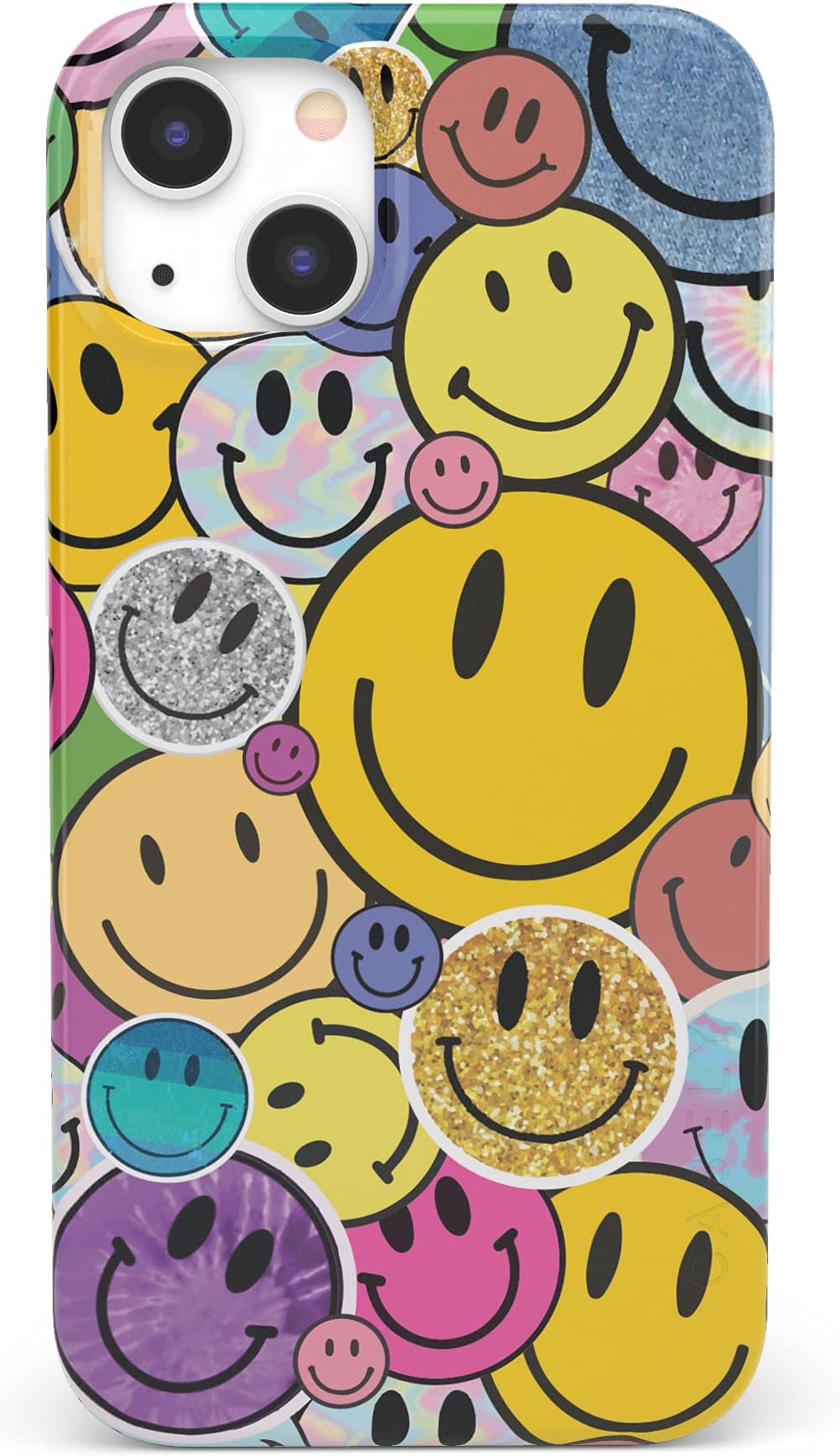 Casely iPhone 13 Case | Compatible with MagSafe | All Smiles | Smiley Face Sticker CaseClimatePartner certified