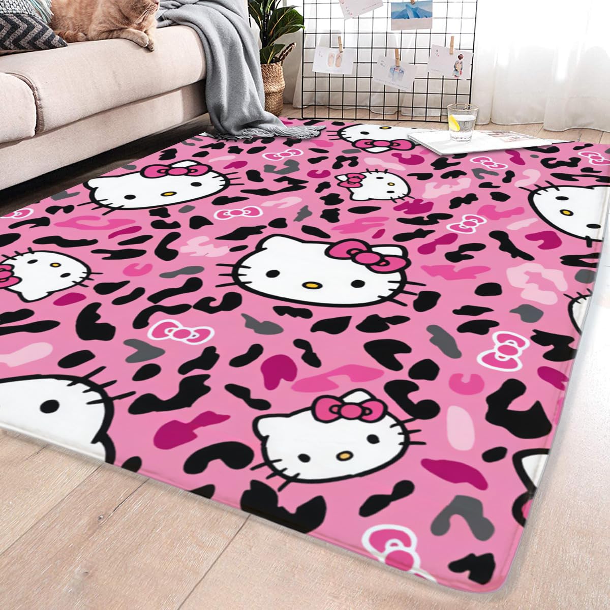Amazon｜ハローキティ (3) カーペット ラグ ラグマット 200×150cm 極厚