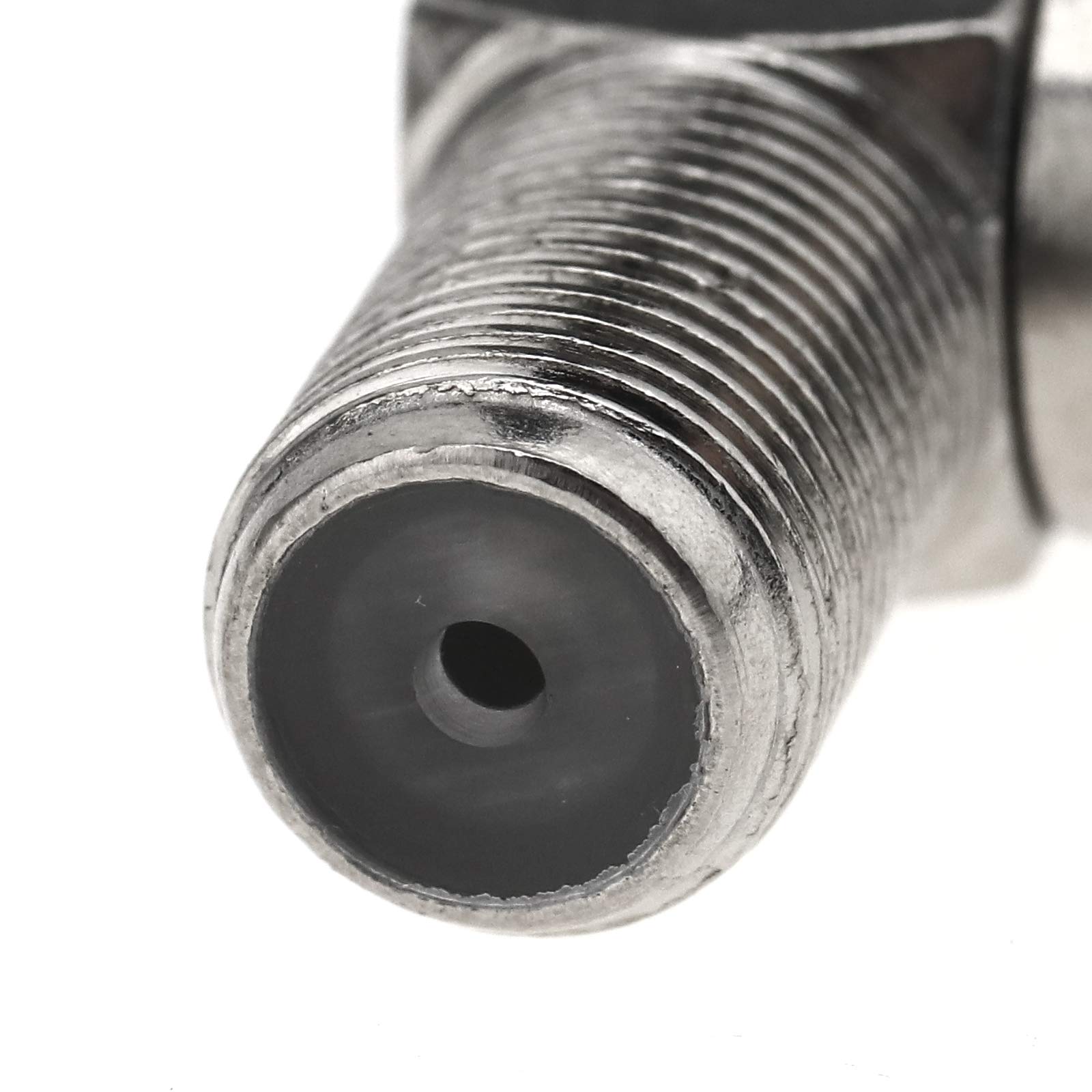 Set Di 2 Adattatori Angolari A 90 Gradi F Connettore, Maschio A Femmina Per Antenna TV, Cavo Coassiale 7mm, Adattatore Angolare Per TV A Parete,per Satellite, TV A Parete, Cavo Satellitare - Foto 2
