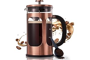 BAYKA Portable French Press Coffee Maker, Perfect for Your Kitchen, Travel, or Camping Adventures!