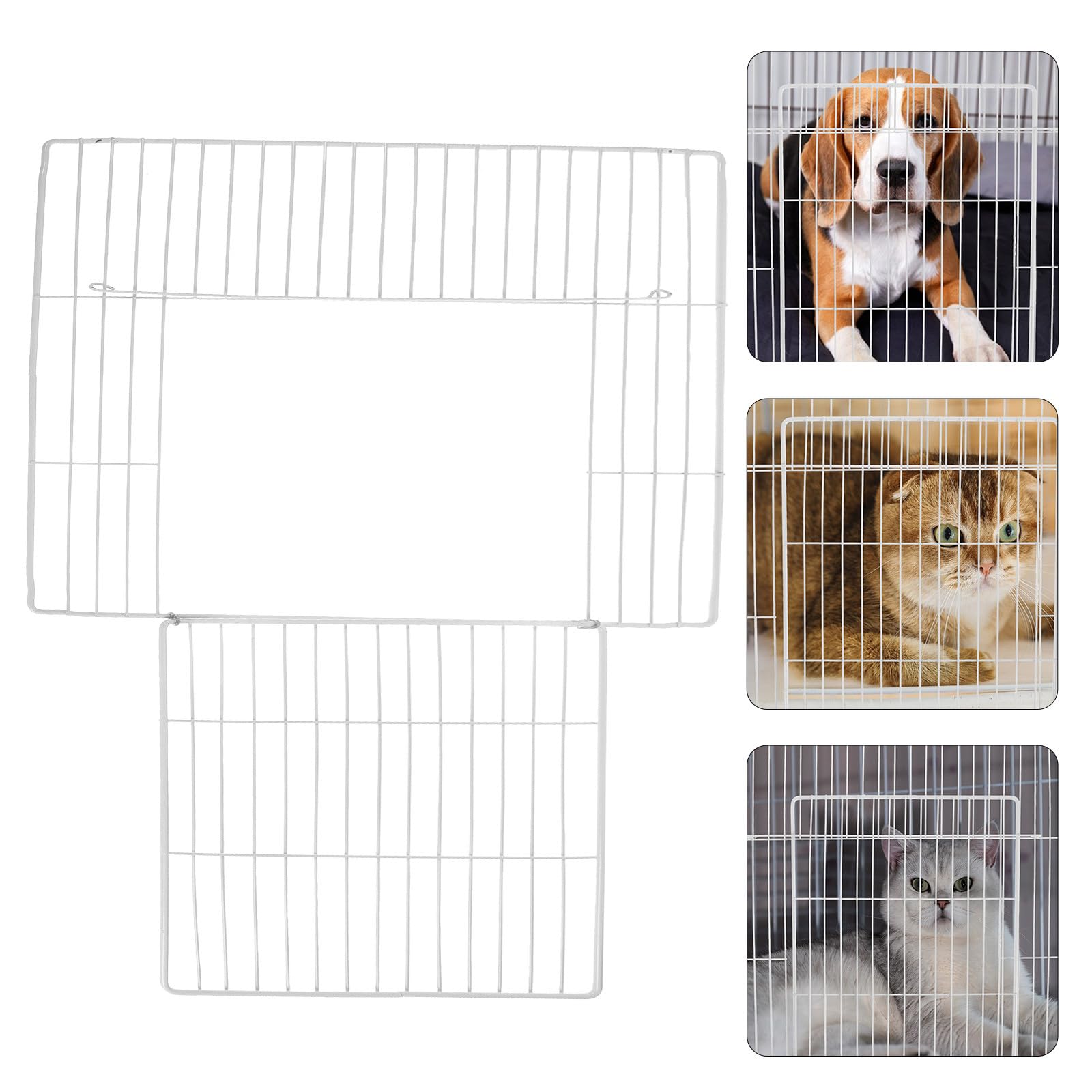Lurrose Dichte Maschenpaneele Modular und Leicht Montierbar für Katzengehege aus Eisen mit Abnehmbarer Türverkleidung für Haustier Villa Paneele und Haustierkäfige
