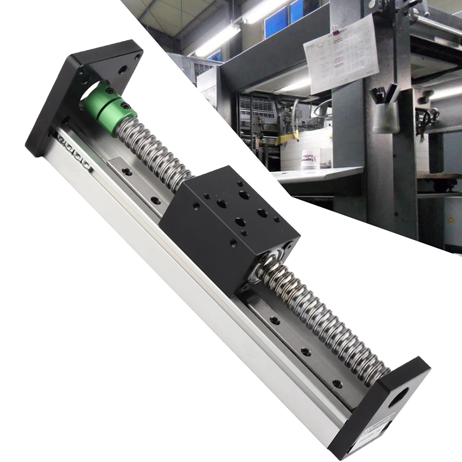 Linear Stage Ball Screw Sliding Table, Sliding Table, Linear Sliding Table Ballscrew, Effective Stroke 150mm Linear Guide Slide Table Screw,Industrial Applications for NEMA 23