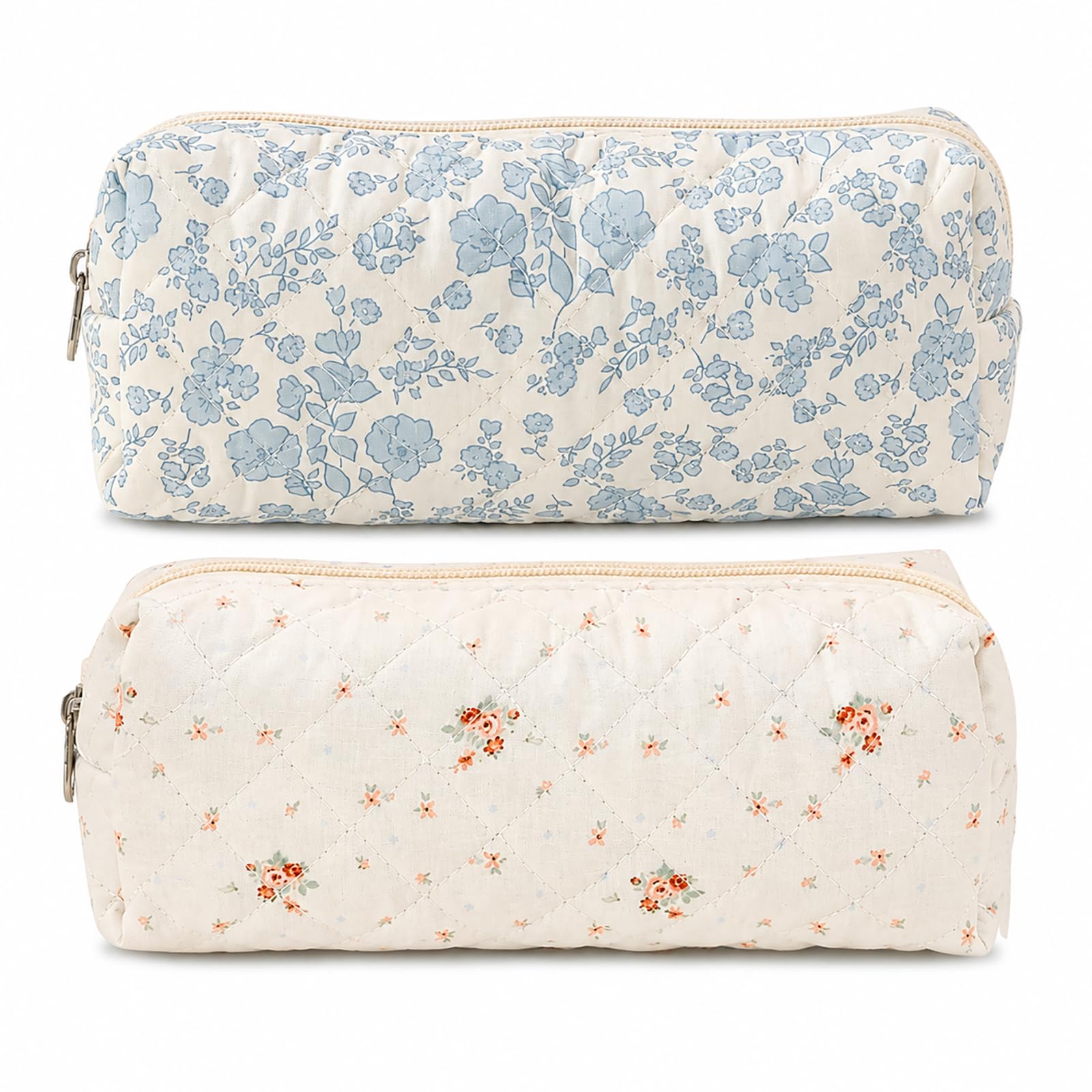 Yxelydriail 2Pcs Floral Pencil Case for Girls Women, Cute Pencil Case