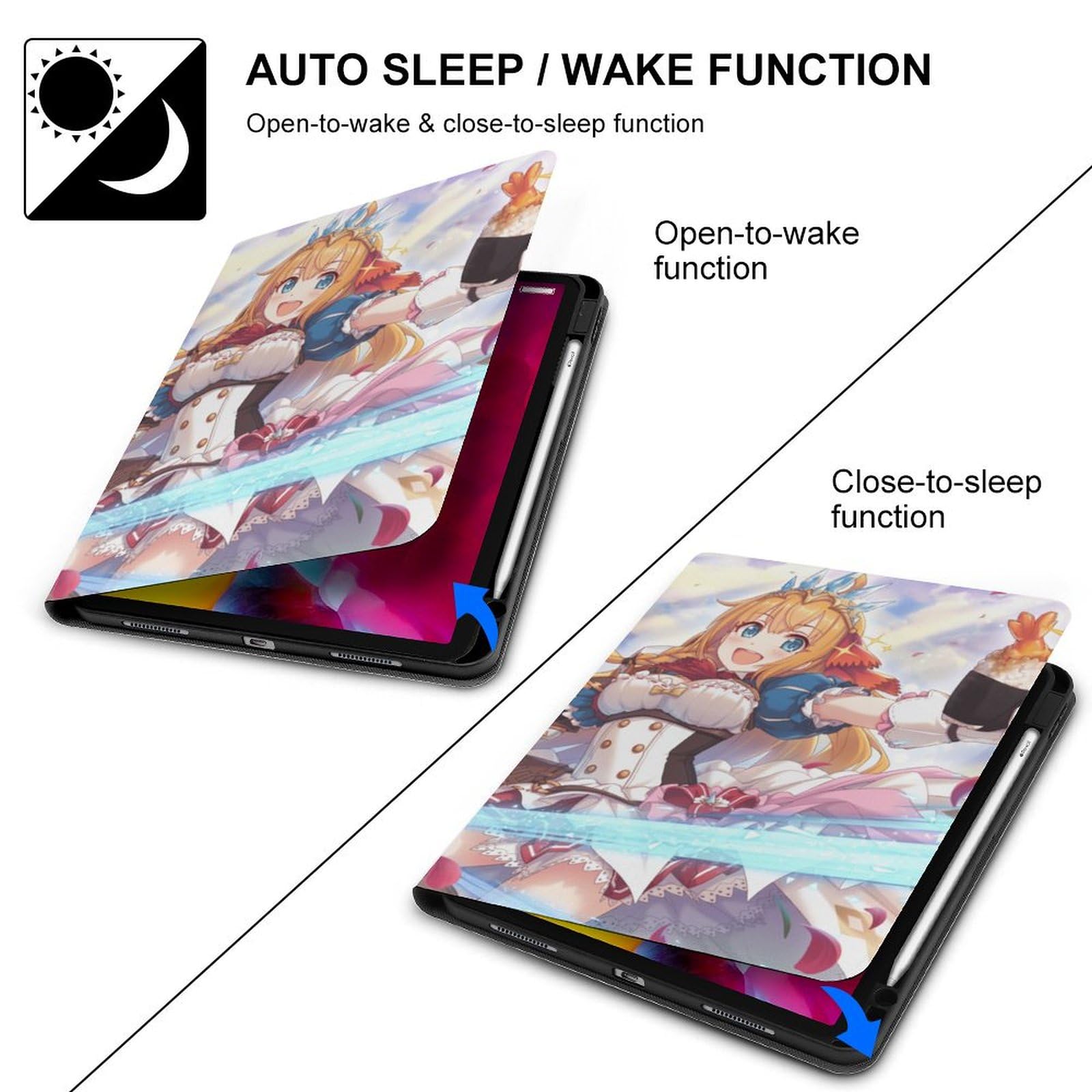 Amazon.co.jp: ipad ケース プリコネR ペコリーヌ iPad 第8世代 ipad 9