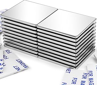 DIYMAG Strong Permanent Rare Earth Magnets,Powerful Neodymium Square Magnets for Fridge, DIY, Building, Science, Craft, and Office, 1.26x1.26x0.08inch, Pack of 20