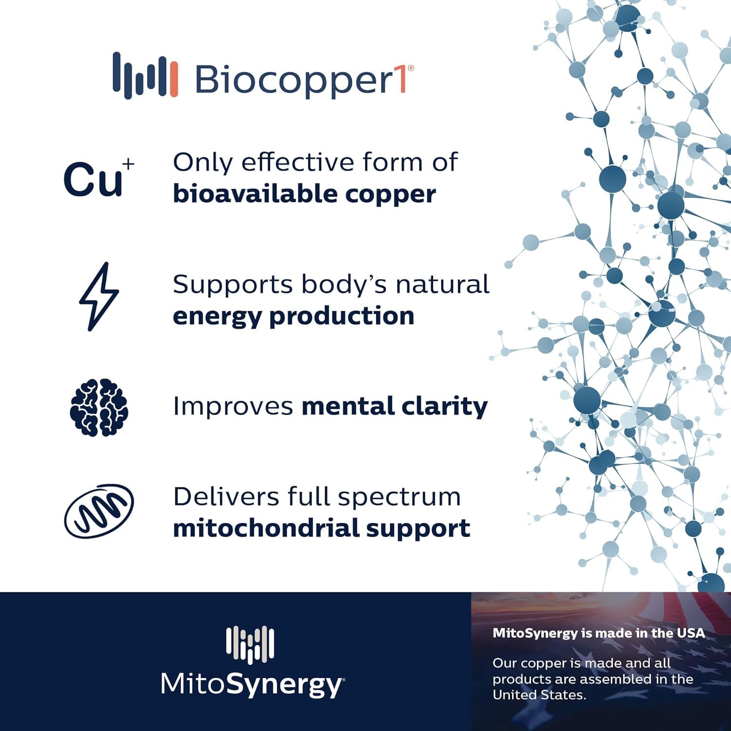 MitoActivator BioCopper1 Cu1 (Cunermuspir) LDS - Low Dose Serving 0.1mg Bioavailable Copper - Tick Immune Support for Sensitive Users to minimize Herxheimer Reaction — Amazon image 4