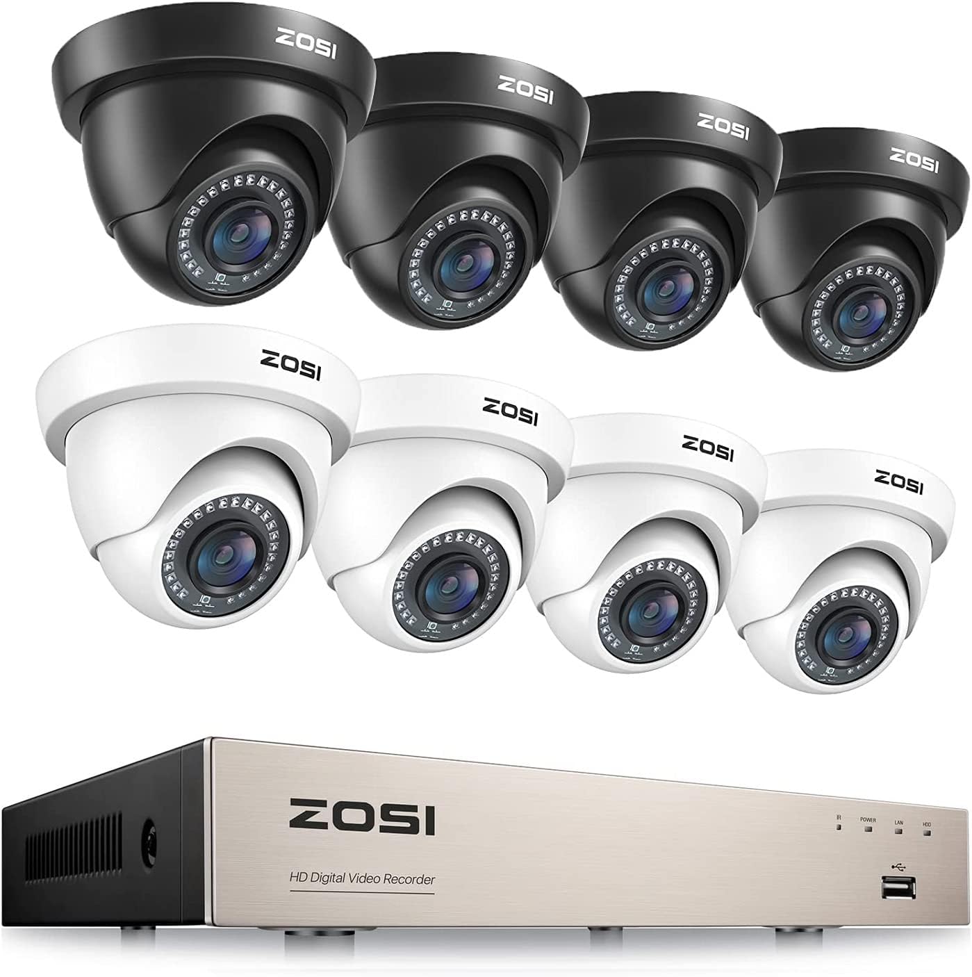 ZOSI Security Cameras System,H.265+ 5MP Lite 8 Channel HD