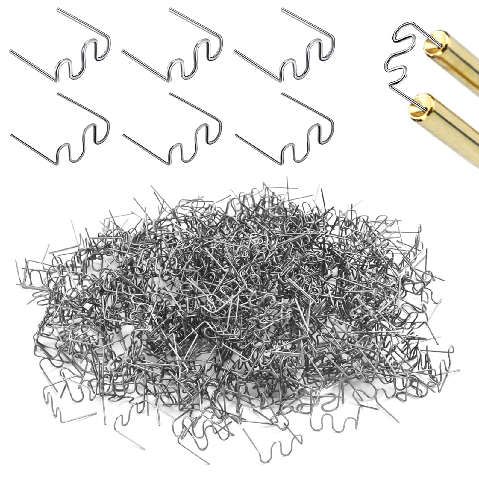 Graffette Per Saldatura Plastica - 1000 Pezzi In Acciaio Per Riparazione Paraurti Auto - Foto 8