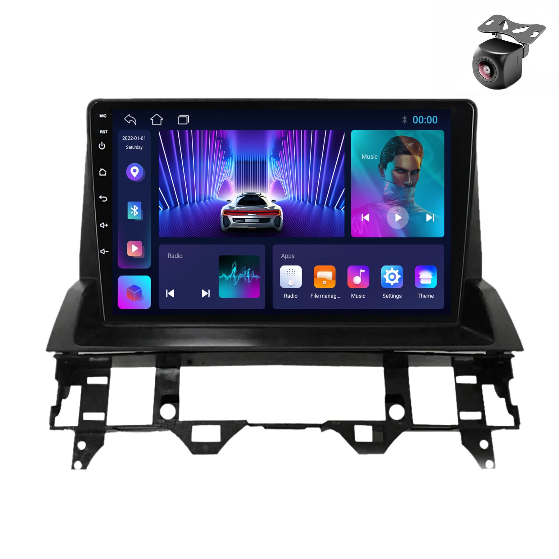 Android 13 Car Radio para Mazda 6 Atenza GG 2002 2003 2004 2005-2008 2 DIN de Coche NAVEGACIÓN con Pantalla Táctil 9 Pulgadas Reproductor Multimedia Autoradio FM SWC Carplay (M150CP 4core 2+32G)
