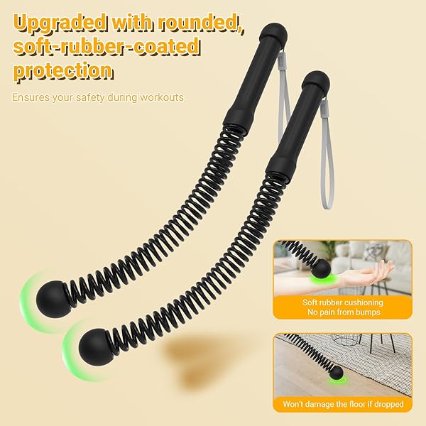 Weighted Ropeless Battle Ropes Steel Spring 2