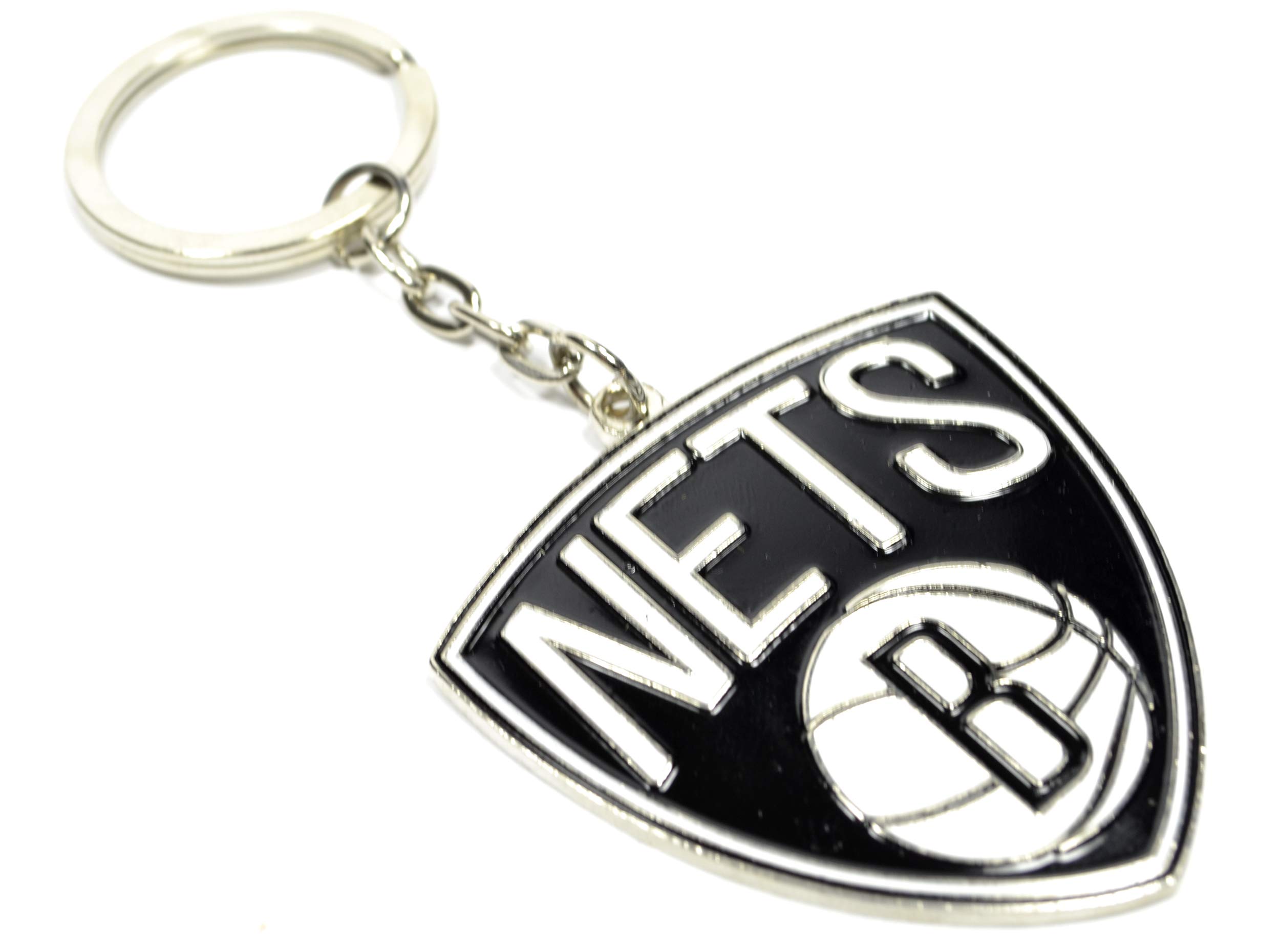 Brooklyn Nets Multicoloured Nba Crest Keyring