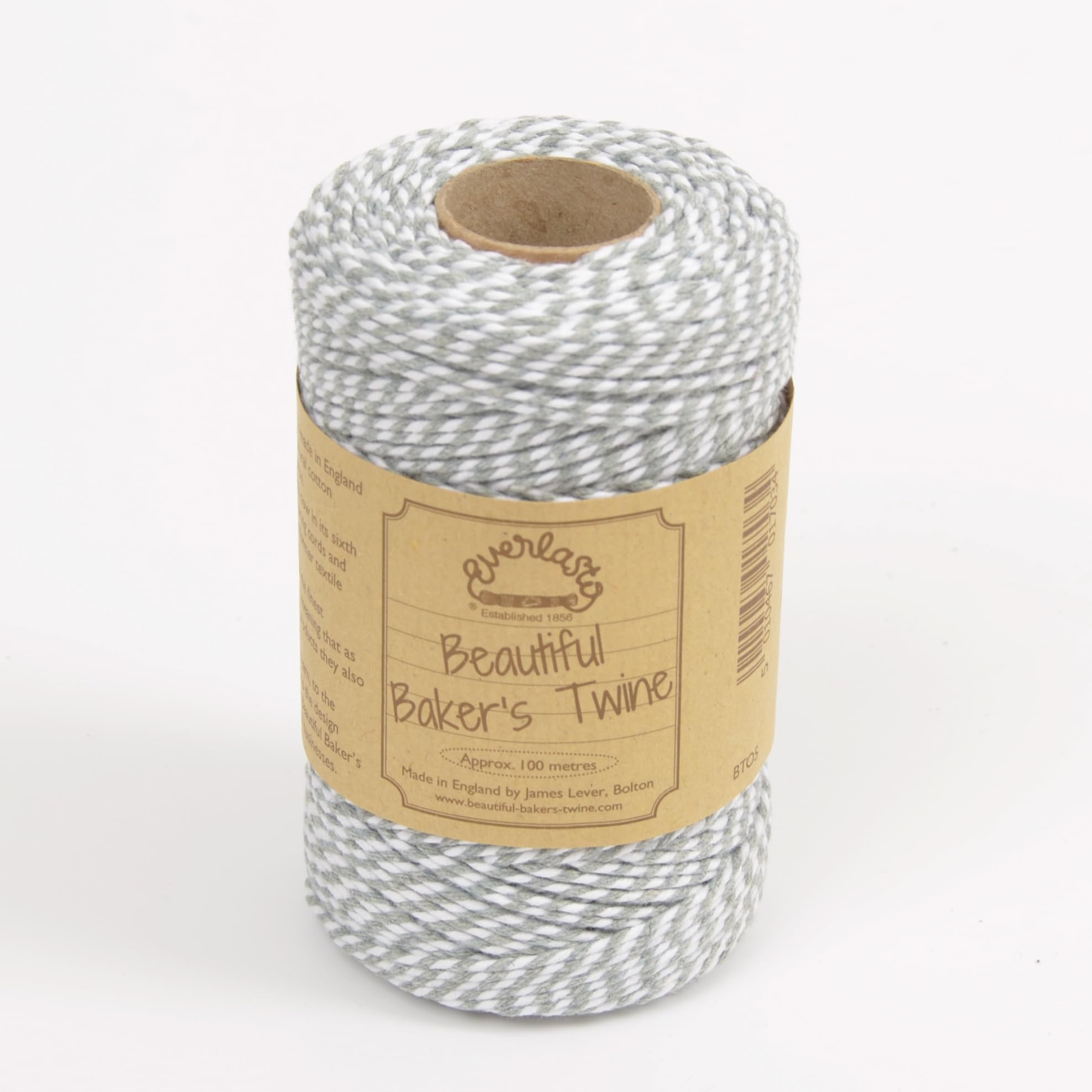 100m - Everlasto Original 'Beautiful Bakers Twine' (2mm approx) (Silver)