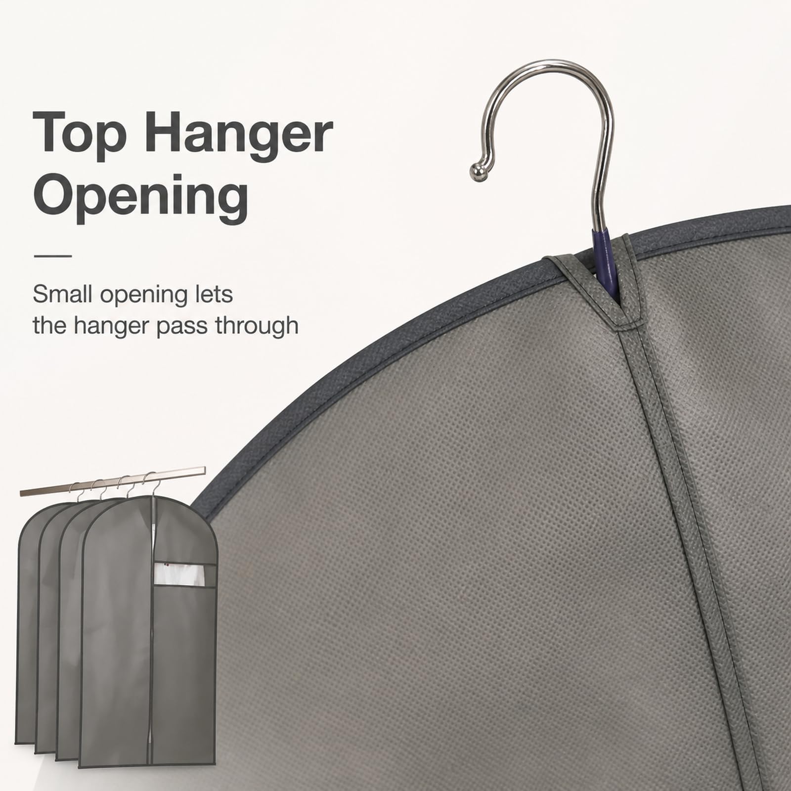 Funda Traje Transparente Bolsas Guardar Ropa Fundas Ropa Transparente Funda Ropa Armario Fundas para Trajes Fundas Translúcidas Ropa Antipolvo Fácil Limpiar para Camisas y Abrigos