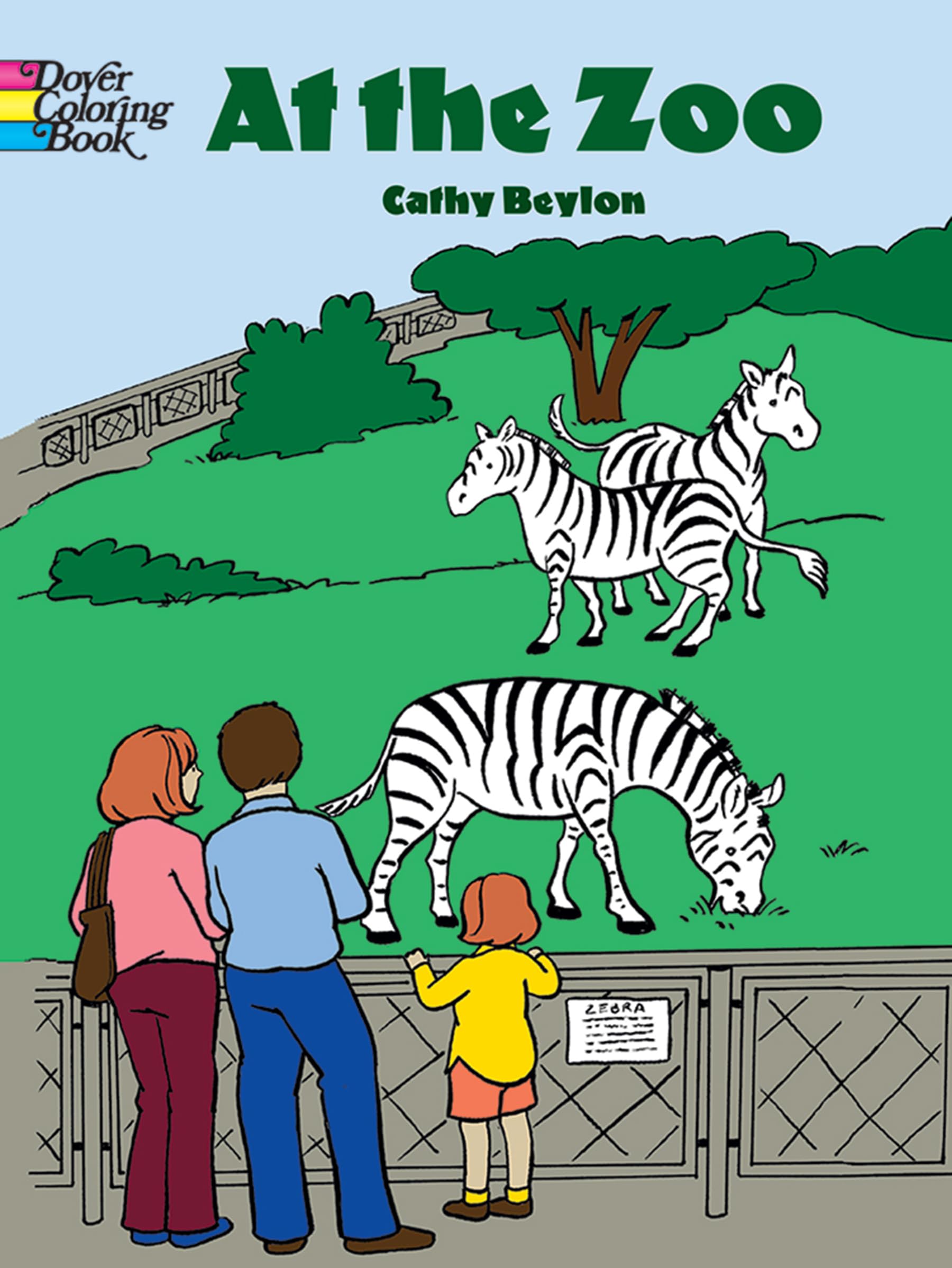 At the Zoo Coloring Book (Dover Animal Coloring Books)
