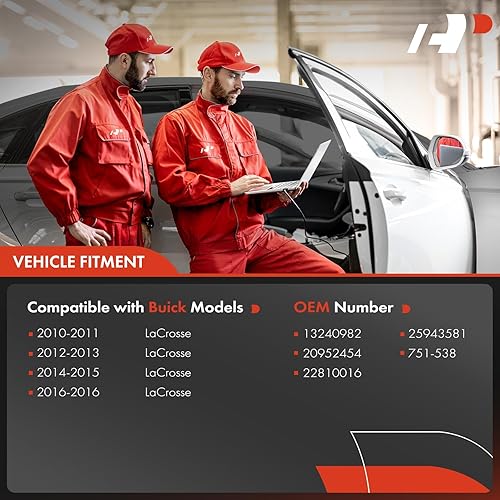 Miniatura 2 de A-Premium Elevalunas eléctrico con motor compatible con Buick LaCrosse 2010-2016 lado del conductor delantero