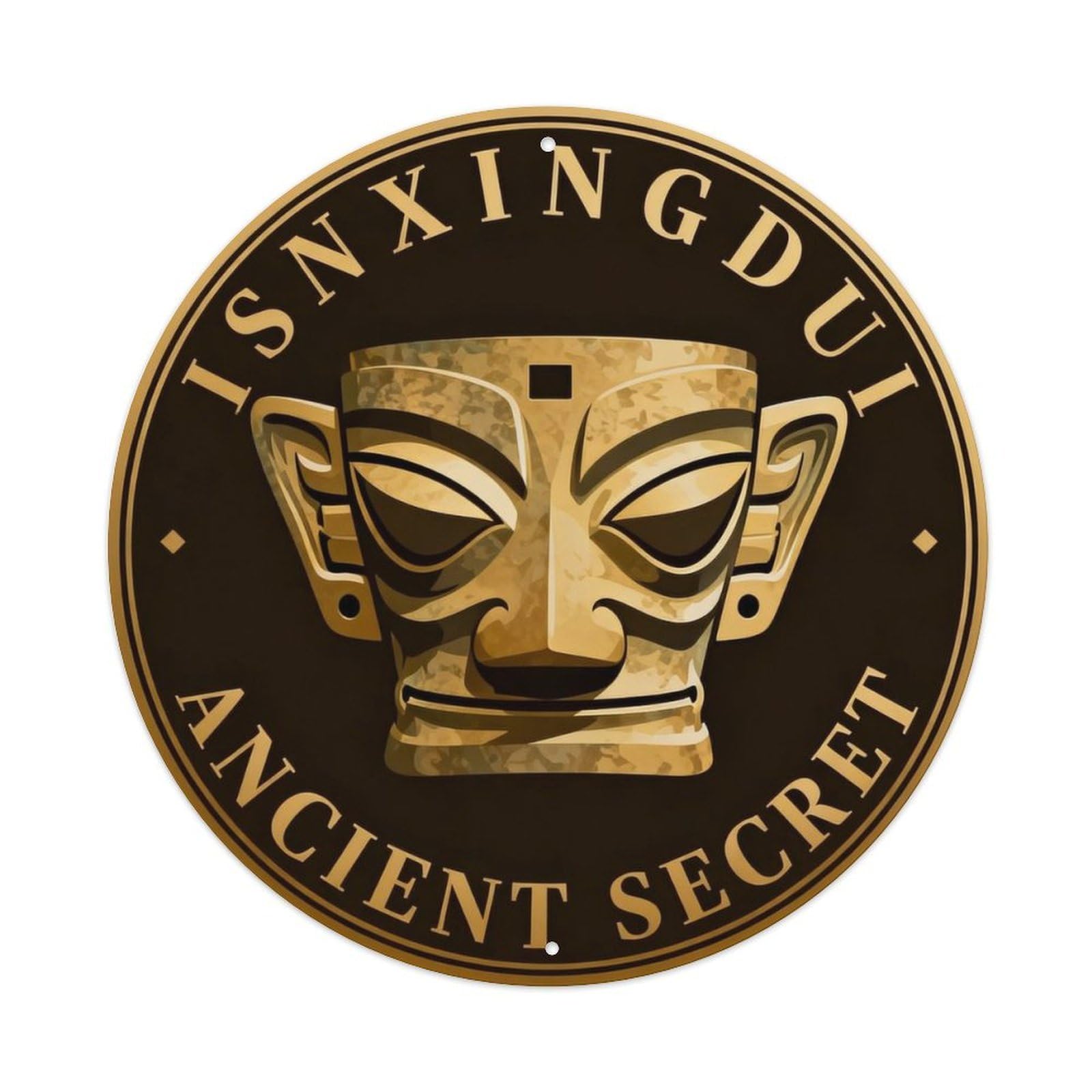 Sanxingdui Ancient Secret Metal Tin Sign Plaque