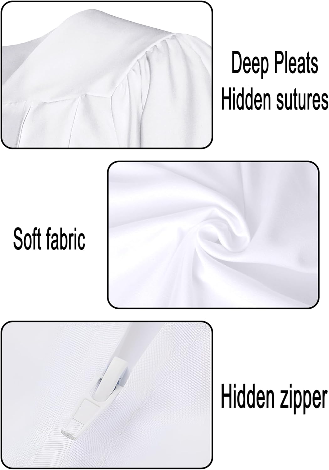 Unisex Matte Choir Robes for Church &Graduation Gown Only,Graduation Robe,Pulpit Robes and Judge Robes - Image 5