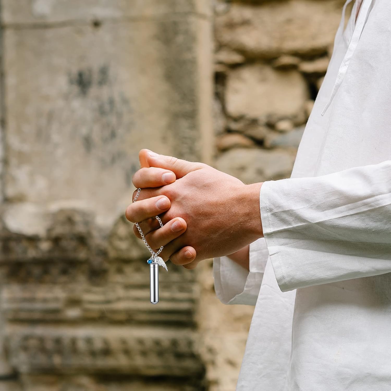 Urn Necklace For Ashes, 16 Pieces Urn Necklace, Stainless Steel Cremation Jewelry For Women Men, Cylinder Keepsake Pendant With Funnel(silver,16 Pieces) - Image 4