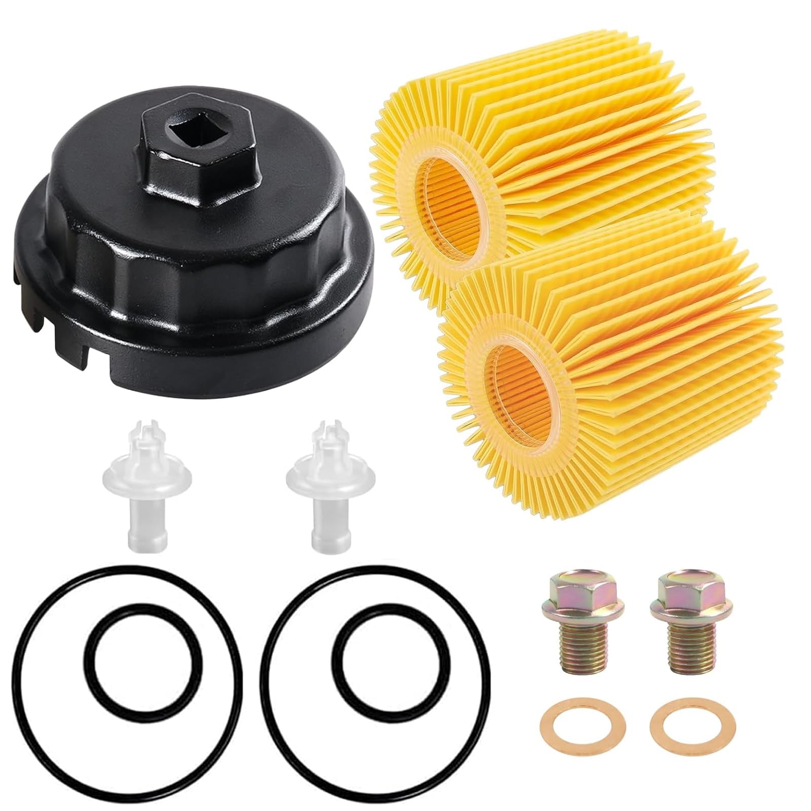 Amazon.com: SKTMH 04152-yzza1 Oil Filter Change Kit with 64mm Oil