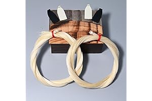 Premium Mongolian Horsehair for Violin and Viola Bows (2 Hanks)