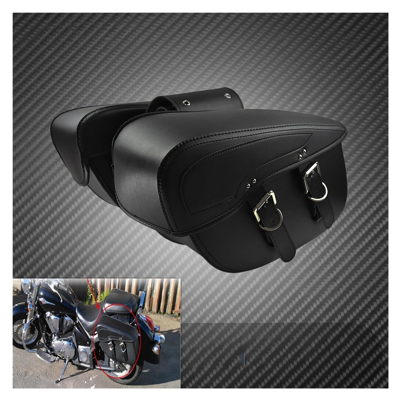 Borsa Sella Per Moto Turismo Serbatoio Per Bagagli Posteriori Per Kawasaki Per Vulcan