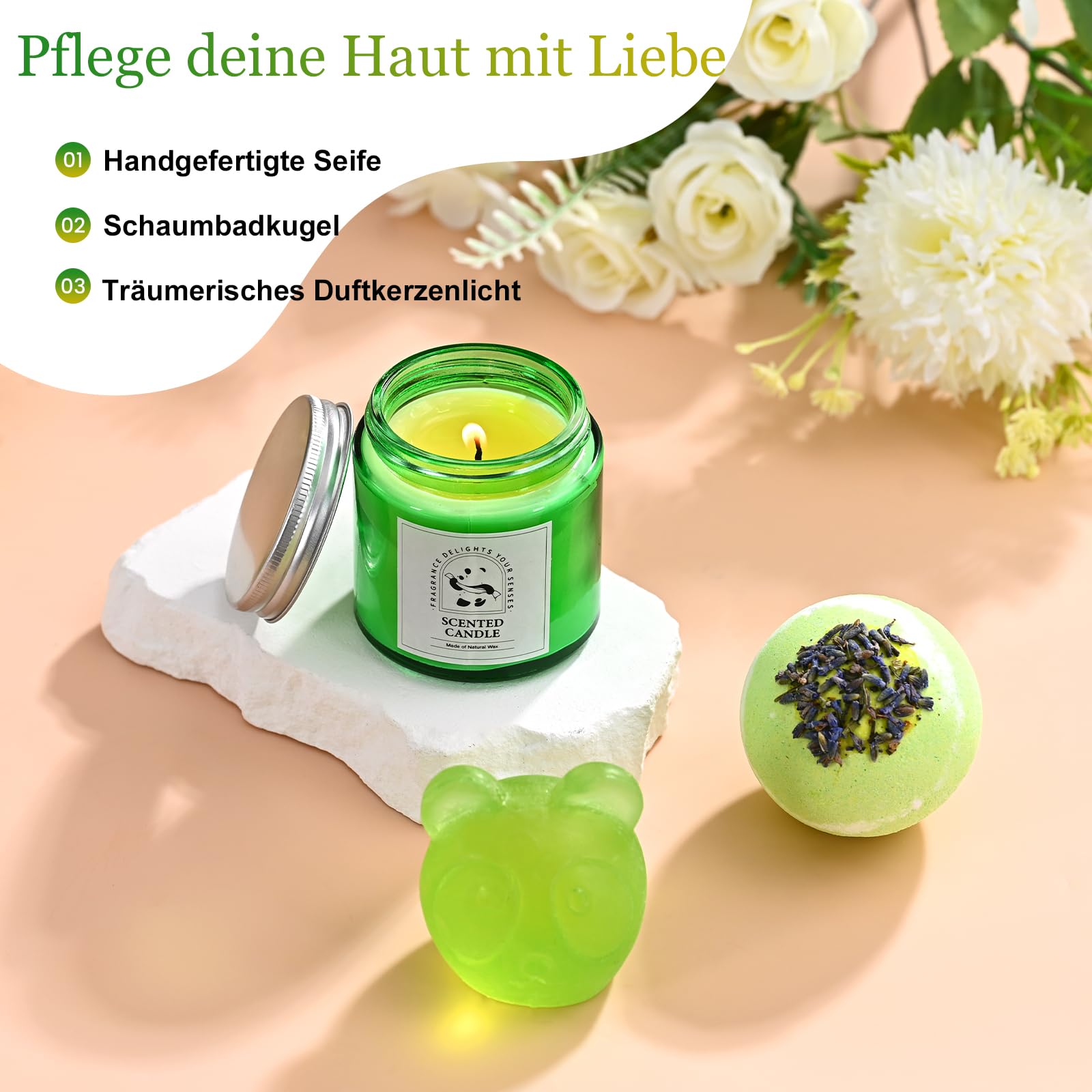 obisesio Cesto regalo per donne, set rilassante spa con coperta soffice, donna, sorella, madre o fidanzata