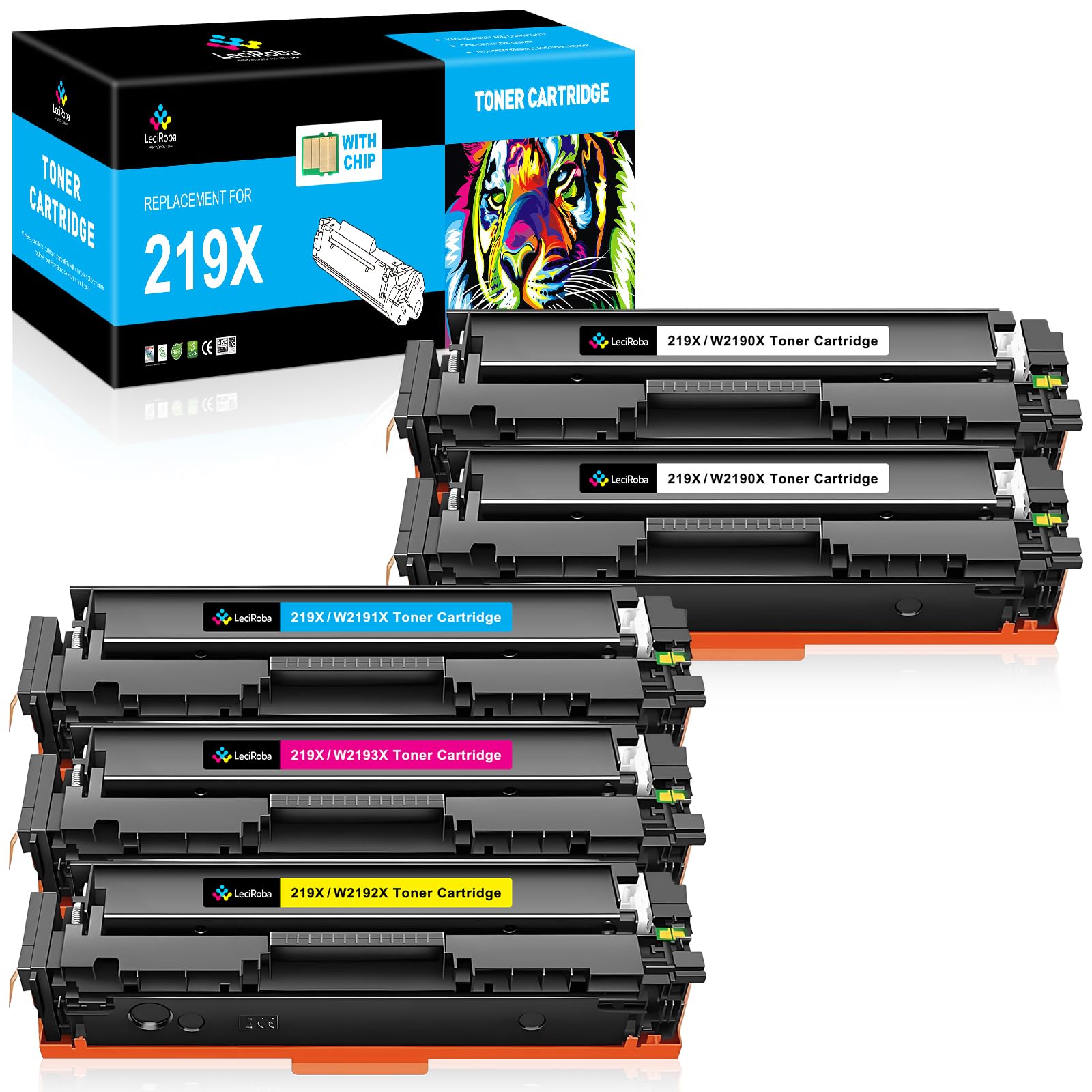 LeciRoba Toner 219X Pour HP W2190X 219A W2190A Pour Imprimante HP Color