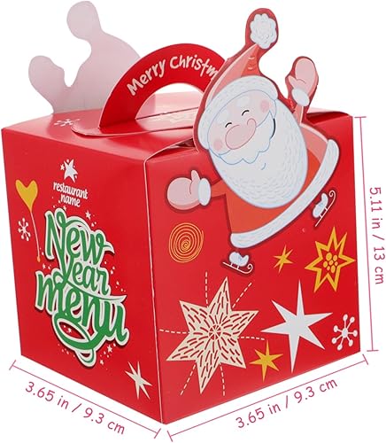 Miniatura 3 de Abaodam Caja de regalo de Navidad, 72 unidades, bolsas de golosinas, bolsa de galletas para fiesta de Navidad, soporte para dulces de Navidad,