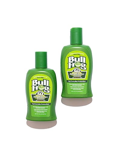 Miniatura 3 de Bullfrog Loción anfibia de protección solar SPF 50 | Libre de oxibenzona y octinoxato | UVA/UVB de amplio espectro, 5 onzas, paquete de 2