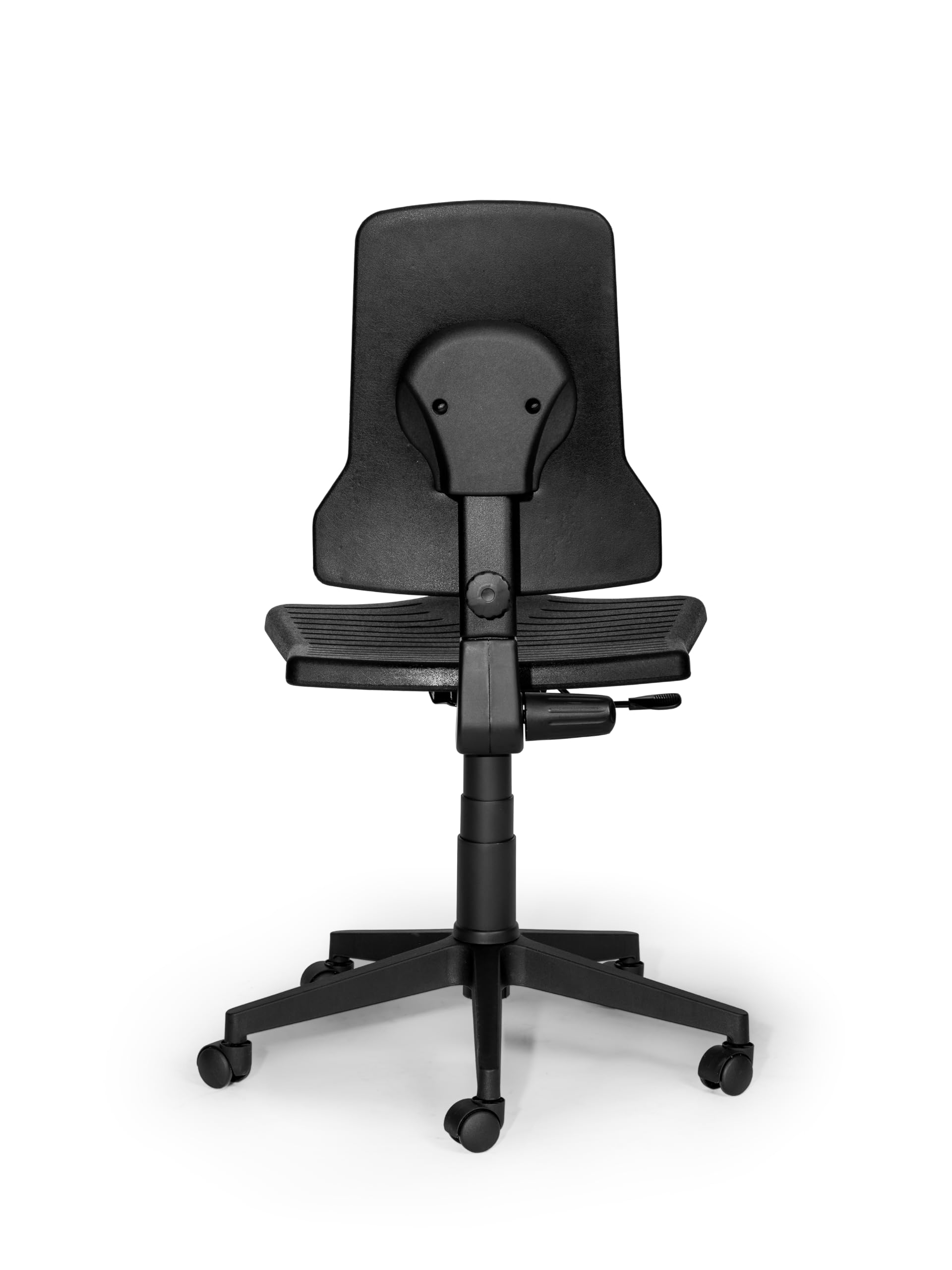 topsit IND000109 - Sedia da lavoro in poliuretano, sedia da lavoro ergonomica per laboratorio, meccanismo sincrono, regolabile in altezza, facile da pulire, base stabile con ruote in plastica