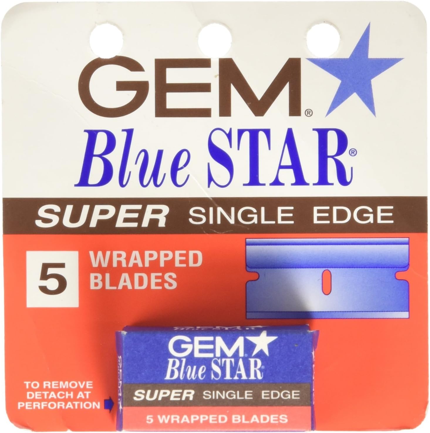 Super Single Edge 5 Wrapped Blades (Pack of 2)