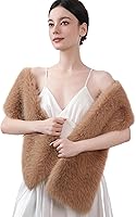 Vista 59 de Dikoaina Bufanda de piel sintética de invierno para mujer Blanco