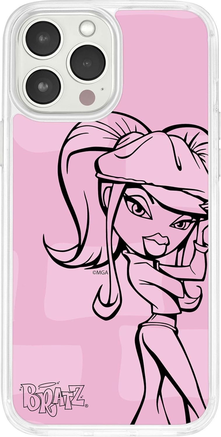 Affinity Bands X Bratz Passion for Fashion HD Phone Case Compatible with MagSafe Apple iPhone 14 (Yasmin Outline)