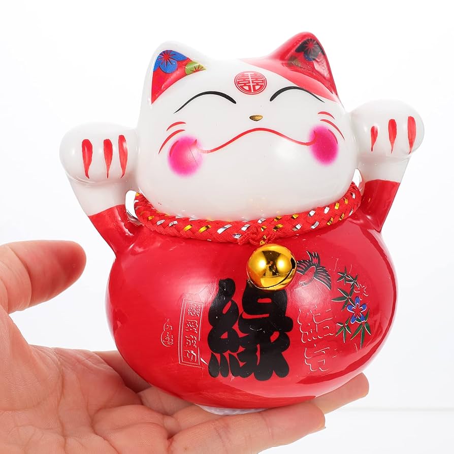 招き猫 貯金箱 幸運の置物 キラキラデコ 招き猫 貯金箱 幸運の置物 キラキラデコ