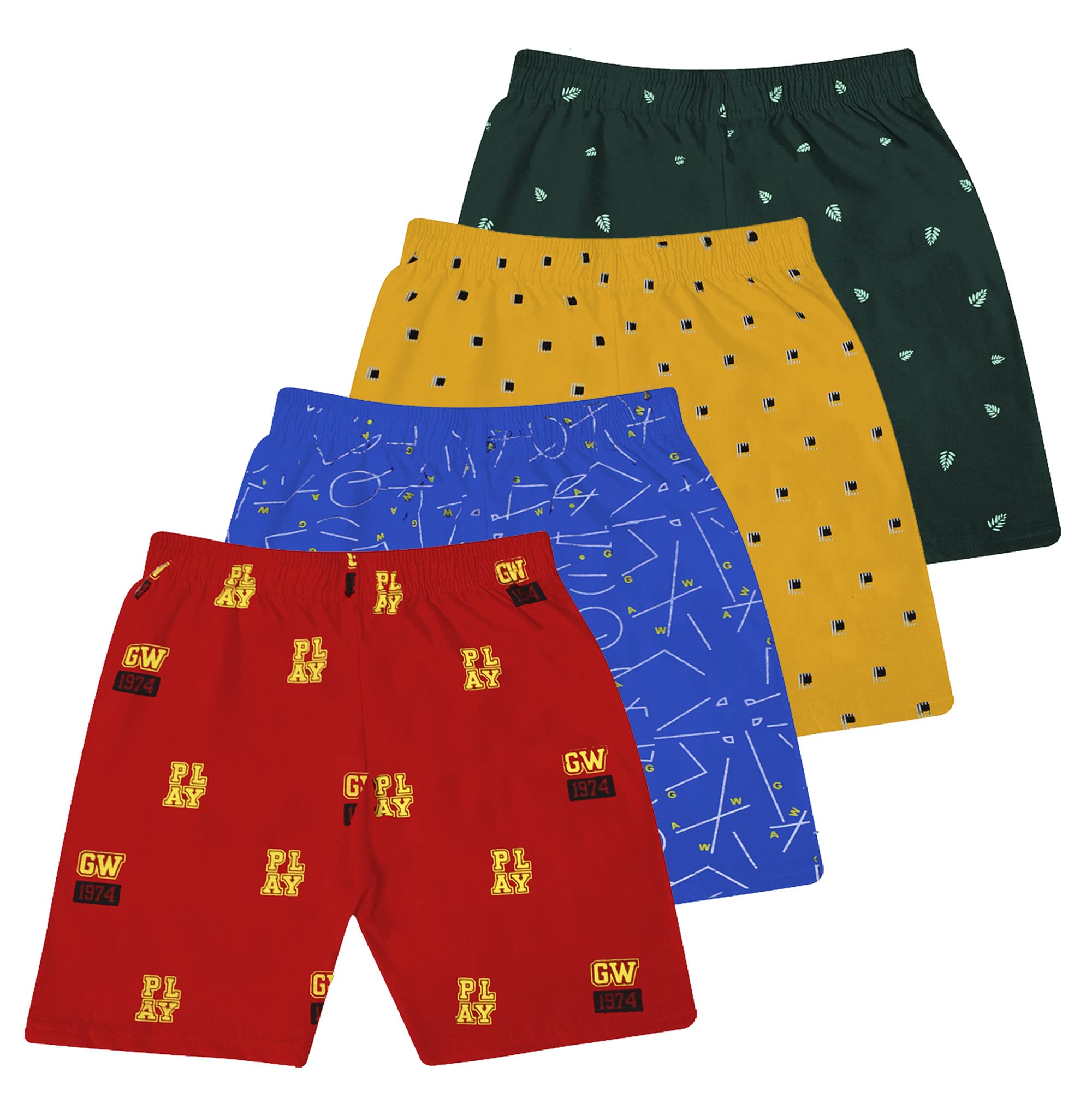 GWA Boys AOP Shorts(Pack of 4)