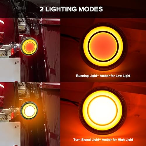 Miniatura 4 de Luz de señal de giro LED 1157 para motocicleta delantera y trasera, lente ahumada de 2 pulgadas, compatible con Harley Softail Touring Dyna Fat Boy