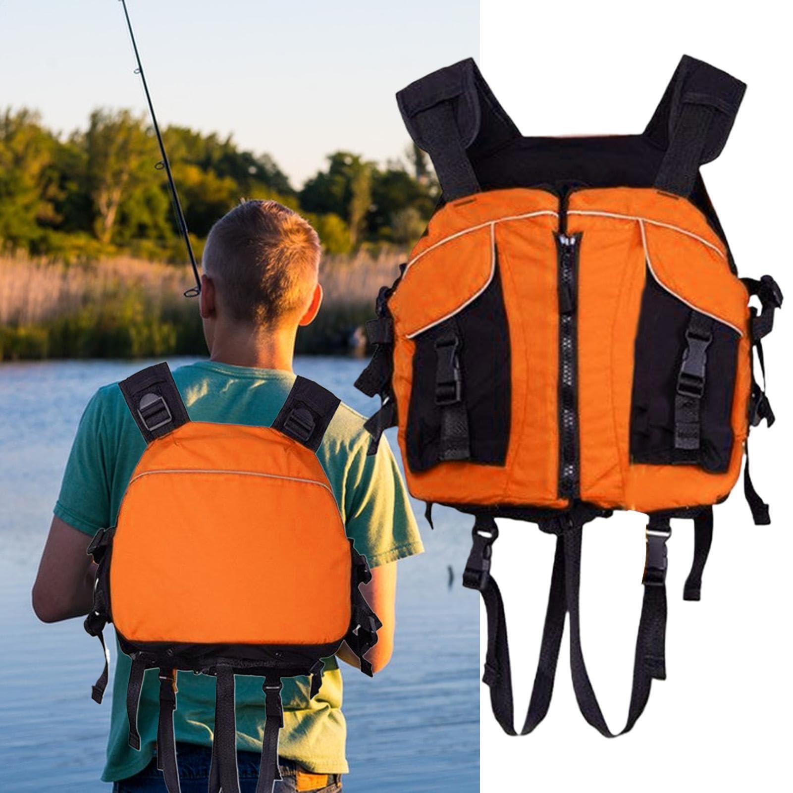 Giubbotto Salvagente per Adulti Kayak Costume Da Bagno Da Surf | Gilet Galleggiante Per Nuoto Per Uomo Pescatore Nuotatore Fiumi Pesca A Mosca Spiaggia Snorkeling Apnea Kayak Rafting Surf