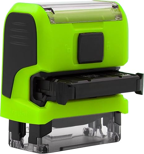 Miniatura 9 de MaxMark Sello de Lavandería Personalizado con Texto Marcador de Ropa - Estuche Verde - Elige entre Muchas Fuentes e Iconos