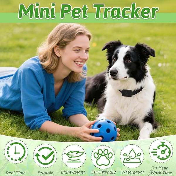 Collier GPS pour Chat sans Abonnement, Traceur avec Localisation en Temps Réel, Compatible iOS/Android, Étanche, Batterie Longue Durée, pour Chats et Chatons (F) - 4